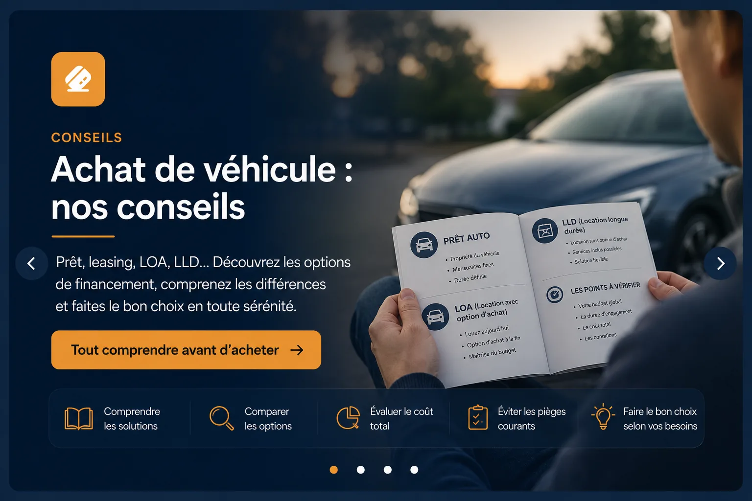 Financement : crédit, LOA, LLD