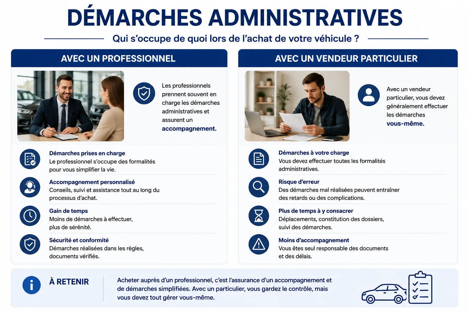 Les papiers de la vente