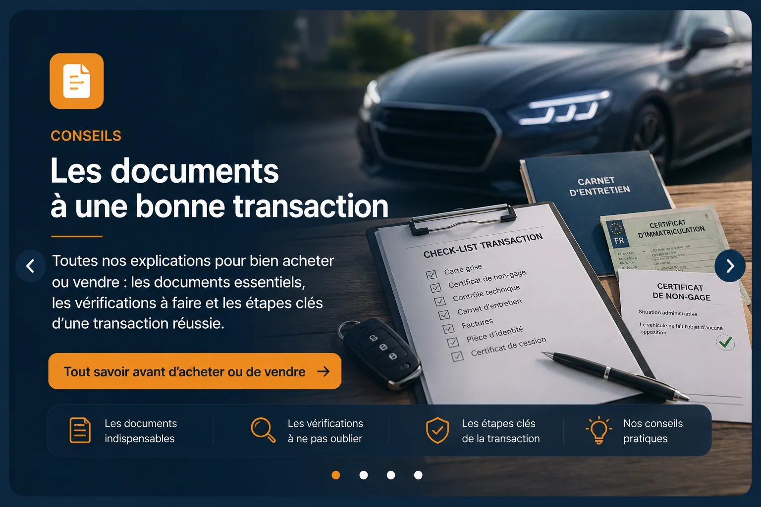 Démarches et immatriculation