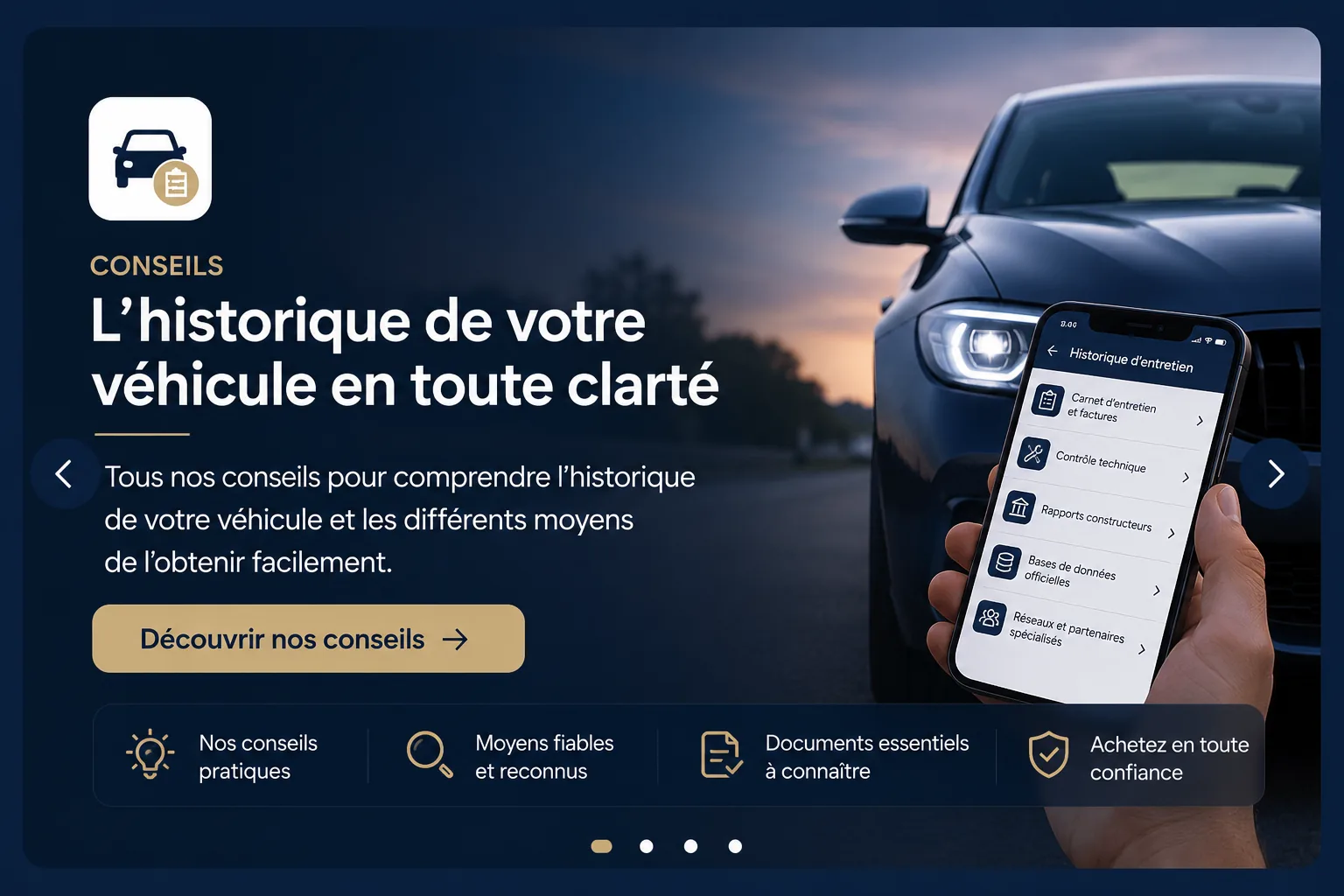 Historique d'entretien du véhicule