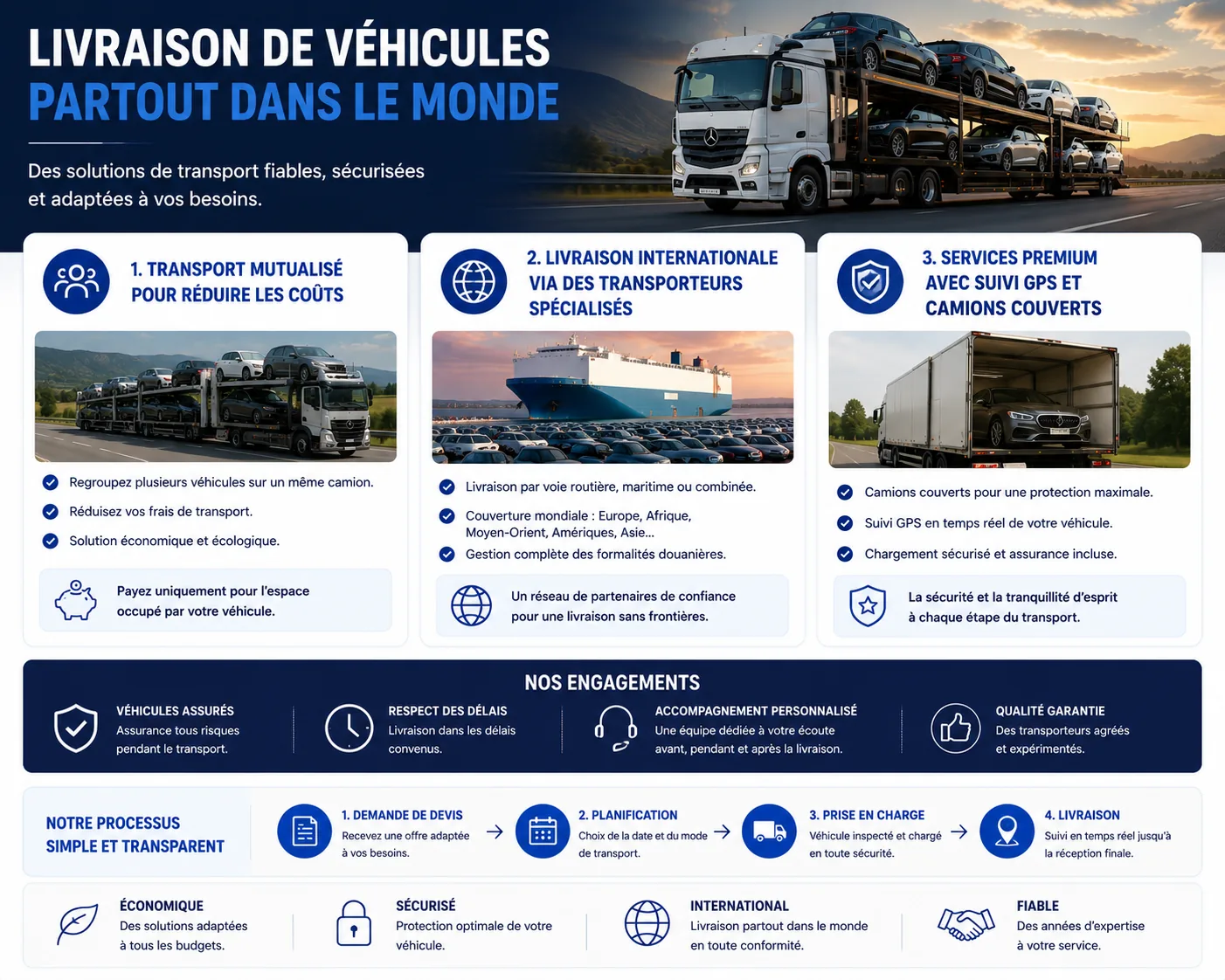 Convoyage et livraison